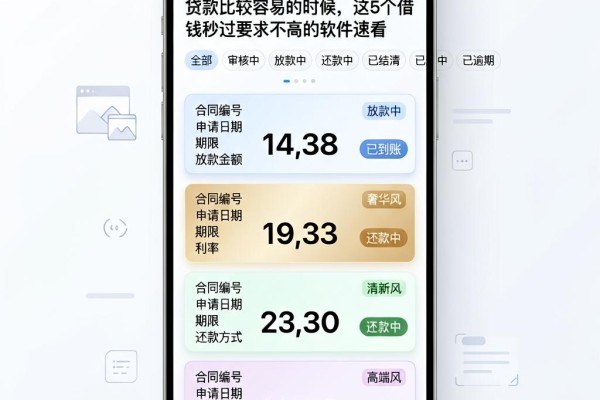 贷款比较容易的时候,这5个借钱秒过要求不高的软件速看