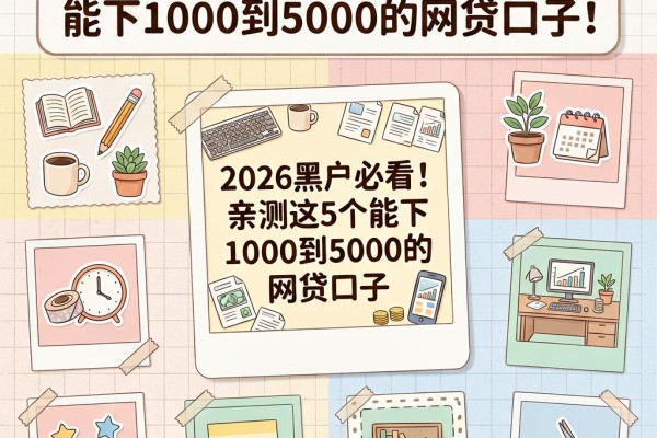 2026黑户必看！亲测这5个能下1000到5000的网贷口子