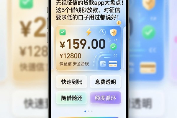 无视征信的贷款App大盘点！这5个借钱秒放款、对征信要求低的口子用过都说好