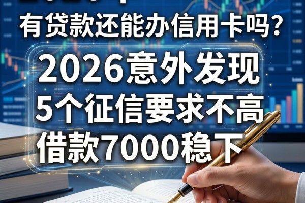 有贷款还能办信用卡吗?2026意外发现5个征信要求不高、借款7000稳下的口子