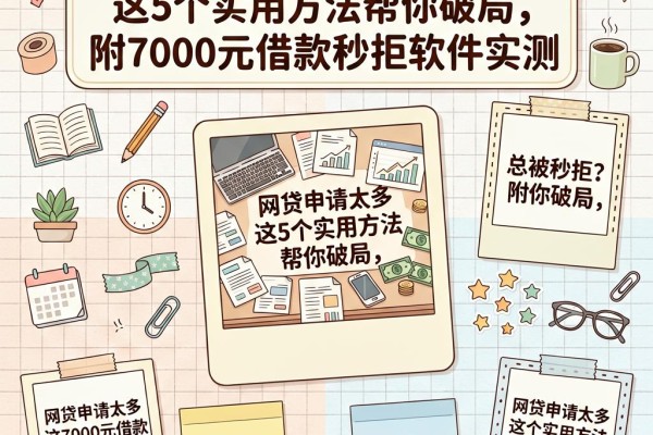 网贷申请太多总被秒拒？这5个实用方法帮你破局，附7000元借款秒拒软件实测