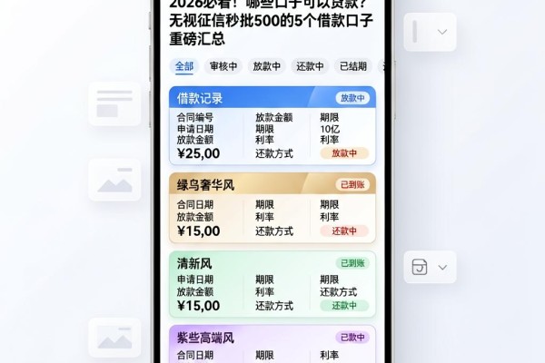 2026必看！哪些口子可以贷款？无视征信秒批500的5个借款口子重磅汇总