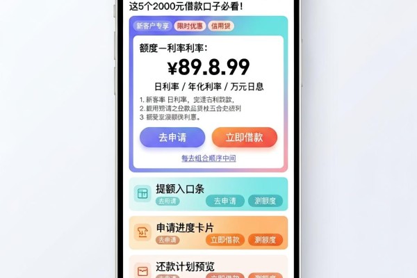 独家盘点!正规网贷36期TOP10出炉,这5个2000元借款口子必看