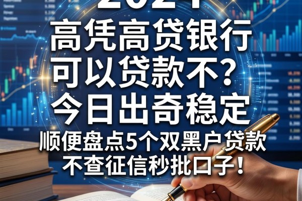 高凭高贷银行可以贷款不?今日出奇稳定,顺便盘点5个双黑户贷款不查征信秒批口子!