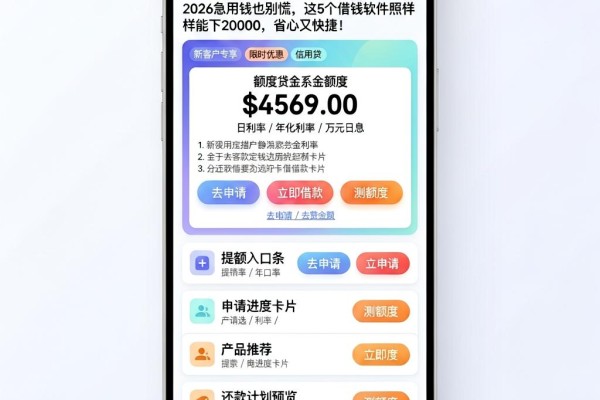 征信黑了、花了、烂了还有逾期?2026急用钱也别慌,这5个借钱软件照样能下20000,省心又快捷!