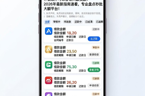 什么软件可以容易大额贷款?2026年最新指南速看,专业盘点秒批大额平台!
