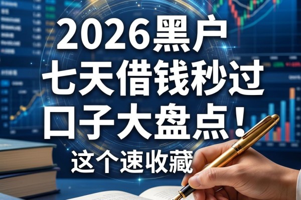 2026黑户七天借款口子大盘点!这个借钱秒过口子速收藏