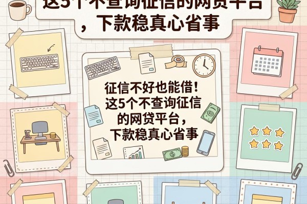 征信不好也能借！这5个不查询征信的网贷平台，下款稳真心省事