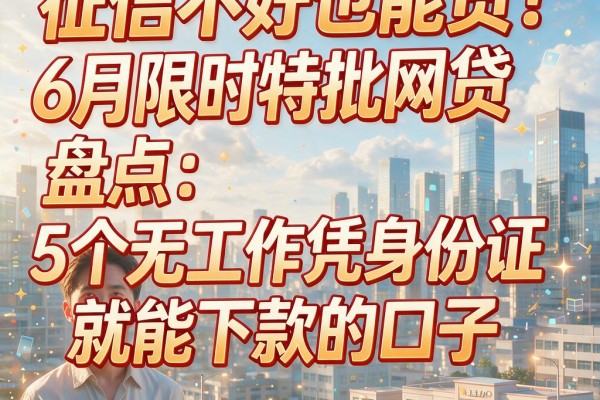 征信不好也能贷!6月限时特批网贷盘点:5个无工作凭身份证就能下款的口子