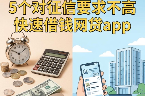 黑户别愁!5个对征信要求不高的快速借钱网贷App,秒下款救急
