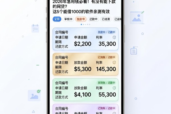 2026年急用钱必看!有没有能下款的网贷?这5个能借1000的软件亲测有效