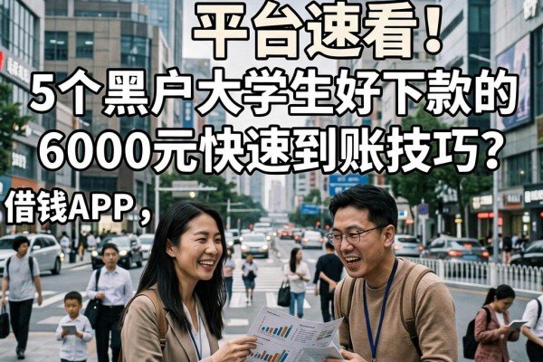 黑户大学生急用钱平台速看!5个黑户大学生好下款的借钱APP,6000元快速到账技巧