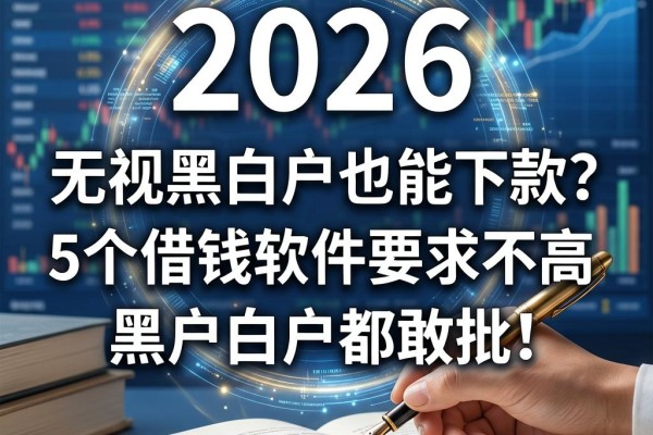 无视黑白户也能下款?2026这5个借钱软件要求不高,黑户白户都敢批!