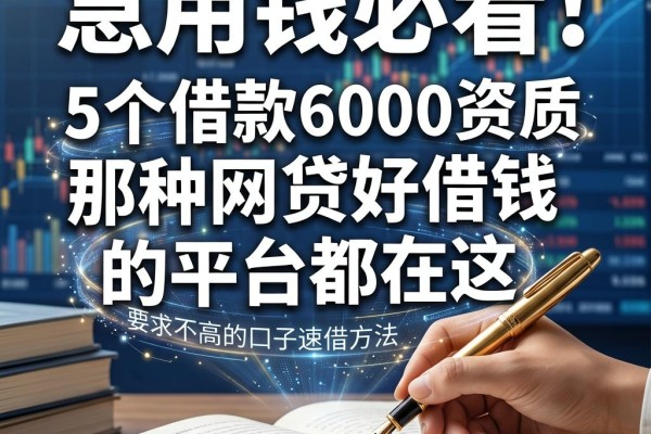 急用钱必看！那种网贷好借钱的平台都在这，5个借款6000资质要求不高的口子速借方法