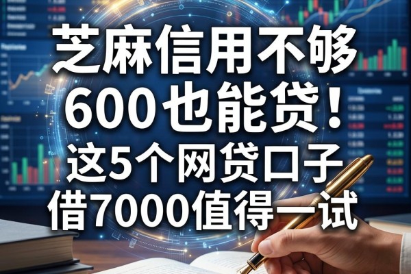芝麻信用不够600也能贷!这5个网贷口子借7000值得一试