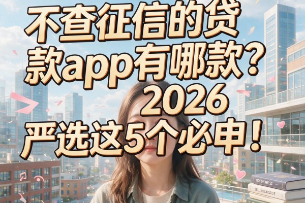 不查征信的贷款app有哪款?2026严选这5个必申!
