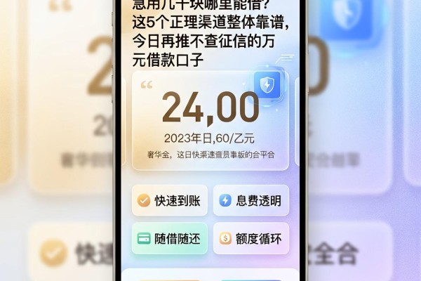 急用几千块哪里能借?这5个正规渠道整体靠谱,今日再推不查征信的万元借款口子