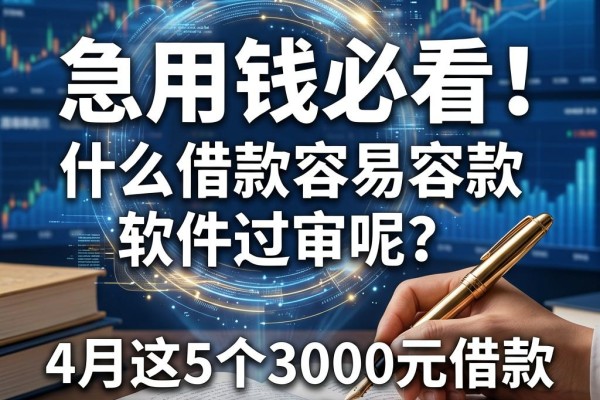 急用钱必看！什么借款容易过审呢？4月这5个3000元借款软件无视查询直接下款