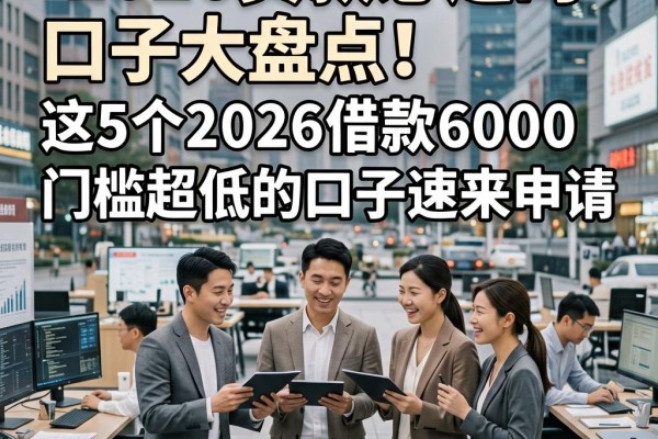 2026贷款必过的口子大盘点!这5个2026借款6000门槛超低的口子速来申请
