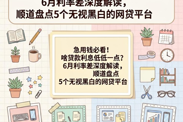 急用钱必看!啥贷款利息低低一点?6月利率差深度解读,顺道盘点5个无视黑白的网贷平台
