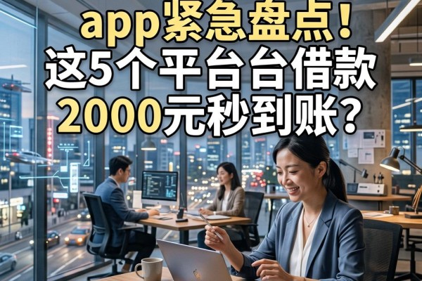 2026年最新小贷app紧急盘点!这5个平台借款2000元秒到账