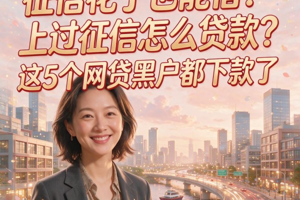 征信花了也能借!上过征信怎么贷款?这5个网贷黑户都下款了