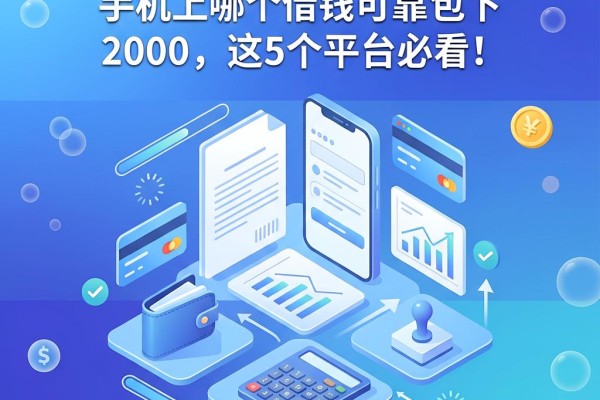 急用2000元要求不高?手机上哪个借钱可靠包下2000,这5个平台必看