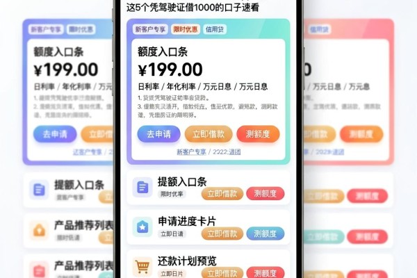 2026年最新凭驾驶证贷款的app盘点!这5个凭驾驶证借1000的口子速看