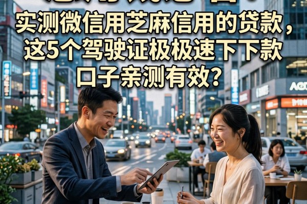 急用钱必看!实测微信用芝麻信用的贷款,这5个驾驶证极速下款口子亲测有效