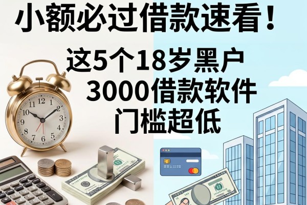 黑户18岁小额必过借款速看!这5个18岁黑户3000借款软件门槛超低