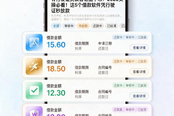 有行驶证贷款容易批下来？2026实操必看！这5个借款软件凭行驶证秒放款