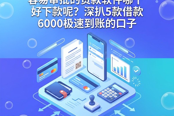 急用钱必看!容易审批的贷款软件哪个好下款呢?深扒5款借款6000极速到账的口子