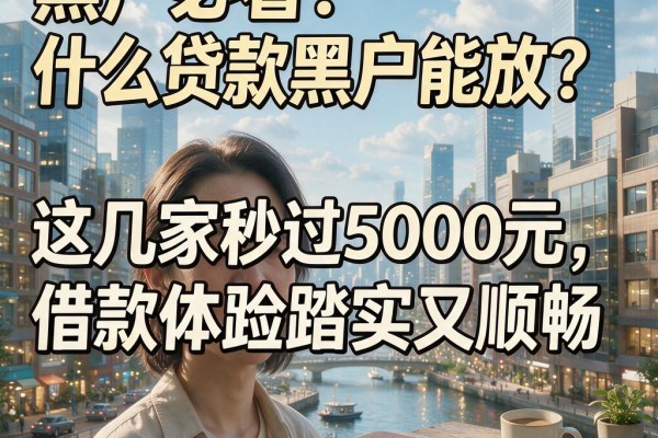 黑户必看!什么贷款黑户能放?这几家秒过5000元,借款体验踏实又顺畅