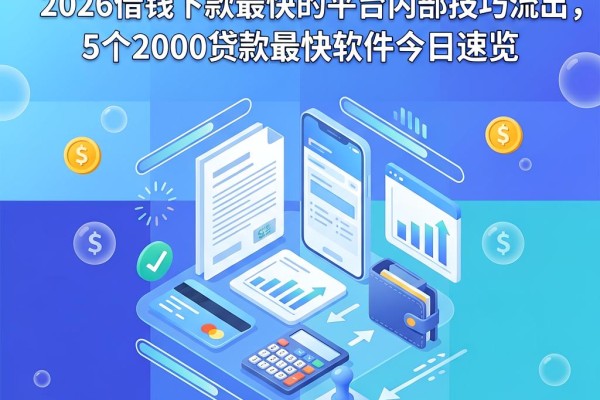 急用钱必看!2026借钱下款最快的平台内部技巧流出,5个2000贷款最快软件今日速览