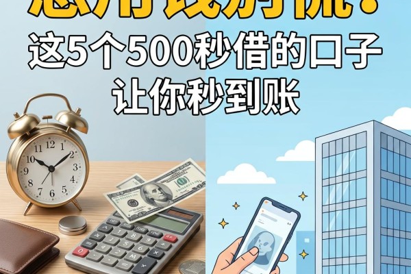 急用钱别慌！这5个500秒借的口子让你秒到账有依靠
