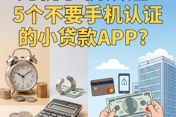 无视手机认证!这5个不要手机认证的小贷款APP,借钱马上放款值得一试