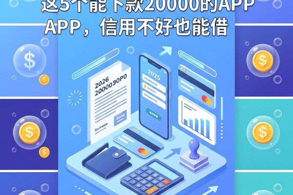 2026黑户花户必看!这5个能下款20000的APP,信用不好也能借