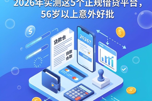 不看征信也能下款3000？2026年实测这5个正规借贷平台，56岁以上意外好批
