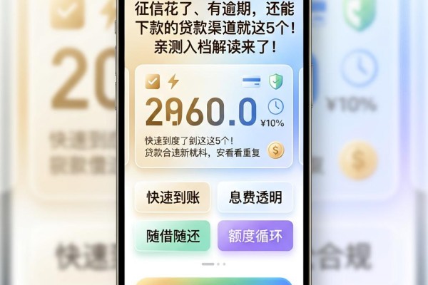 征信花了、有逾期，还能下款的贷款渠道就这5个！亲测入档解读来了