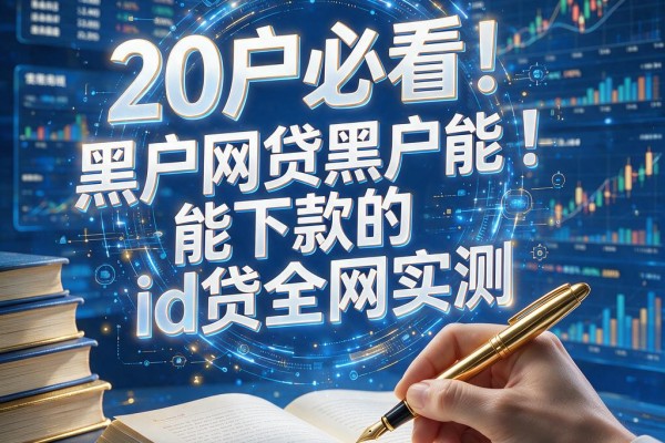 黑户必看!黑户网贷黑户能下款的id贷全网实测,这5个秒批口子终于藏不住了