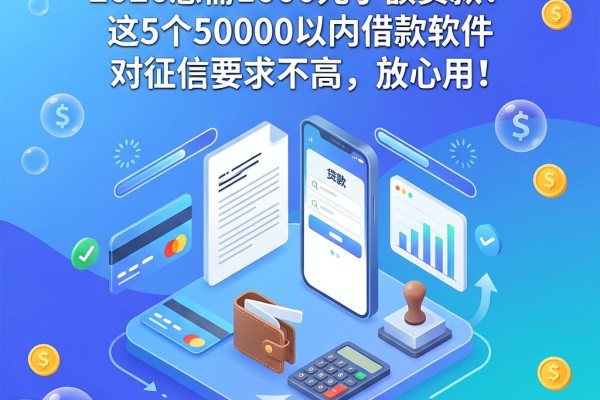 不上征信！2026急需1000元小额贷款？这5个50000以内借款软件对征信要求不高，放心用