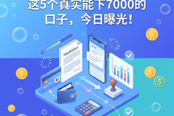 评分不足照样秒批!这5个真实能下7000的口子,今日曝光