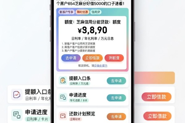 黑户654芝麻信用分能贷款吗？2026这5个黑户654芝麻分好借5000的口子速看
