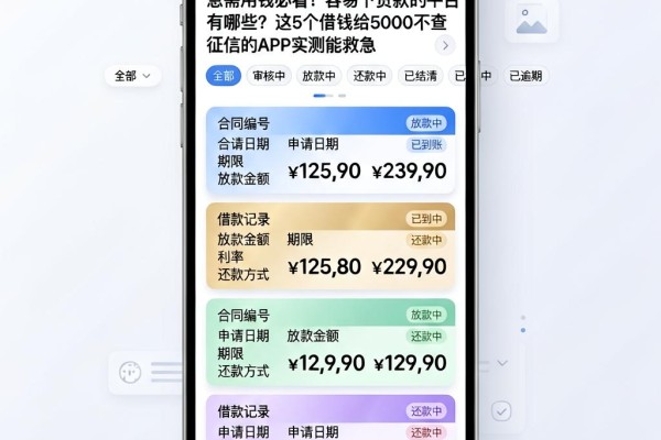 急需用钱必看！容易下贷款的平台有哪些？这5个借钱给5000不查征信的APP实测能救急