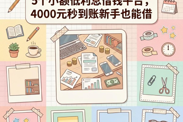 2026急用钱必看！5个小额低利息借钱平台，4000元秒到账新手也能借