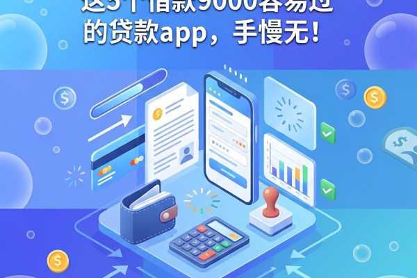 2026年贷款口子信息差曝光！这5个借款9000容易过的贷款app，手慢无！