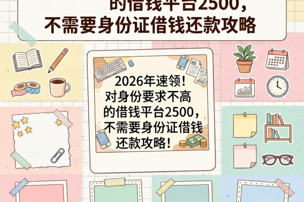 2026年速领！对身份要求不高的借钱平台2500，不需要身份证借钱还款攻略