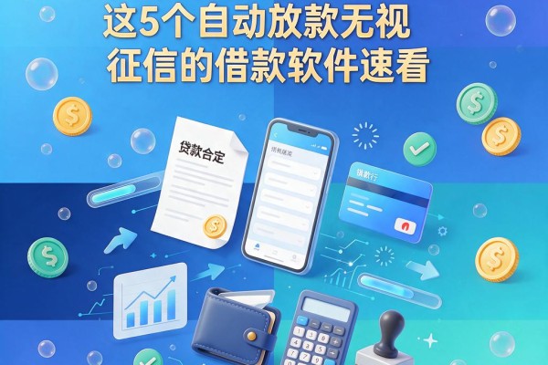 手机号贷款平台哪个靠谱？这5个自动放款无视征信的借款软件速看