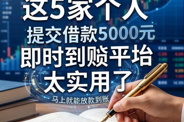 这5家个人即时到账平台太实用了,提交借款5000元马上就能放款到账