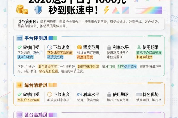 有信用卡黑户网贷app推荐！2026这5个口子1000元秒到账速申